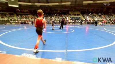 49 lbs Consi Of 8 #2 - Carson Hunt, Weatherford Youth Wrestling vs Ryland Payne, Mannford Pirate Youth Wrestling