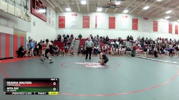 110 lbs Quarterfinal - Deanna Walters, Canton South vs Niya Rai, Ak. North