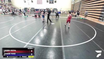 106 lbs Round 3 - Jaxsen Vestal, IA vs Zander Manz, IA