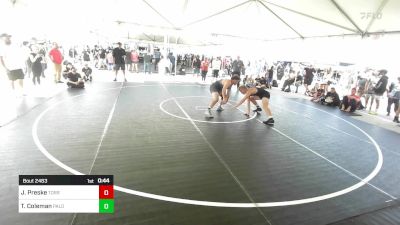 175 lbs Consi Of 4 - Josh Preske, Torrey Pines HS vs Travis Coleman, Paloma Valley HS