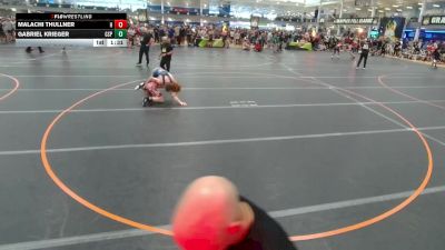 157 lbs Champ. Round 1 - Malachi Thullner, Unattached vs Gabriel Krieger, Graham St Paris