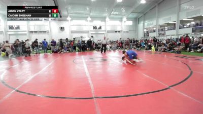 E-125 lbs Round Of 16 - Aiden Velzy, MI vs Caiden Sheehan, VA
