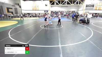 165E lbs Rr Rnd 2 - Gavyn Beck, Pitt-Johnstwon vs James Johnston, Long Island