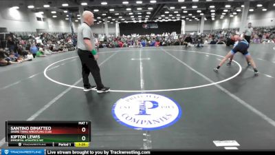 113 lbs Champ. Round 1 - Santino DiMatteo, Shore Thing Wrestling Club vs Kipton Lewis, Immortal Athletics WC