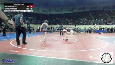 120 lbs Consi Of 16 #2 - Melissa Ripley, Ada Junior High vs Estella Woods, Claremore Wrestling Club