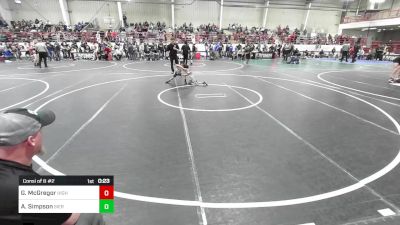 40 lbs Consi Of 8 #2 - Gage McGregor, High Elevation WC vs Aaliyah Simpson, Sierra Grande Panthers