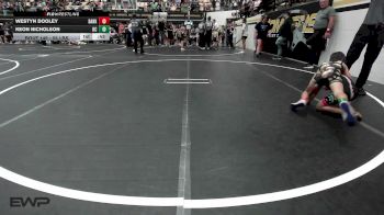 55 lbs Rr Rnd 3 - Westyn Dooley, Darko Valley Wolfpak vs Keon Nicholson, Del City Little League Wrestling