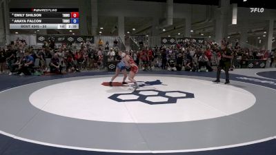50 lbs Cons. Semis - Emily Shilson, Titan Mercury Wrestling Club (TMWC) vs Anaya Falcon, Titan Mercury Wrestling Club (TMWC)