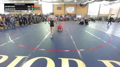 144 lbs Consi Of 8 #2 - Jayden Deal, Spaulding-NH vs Adam St.cyr, Lincoln Academy
