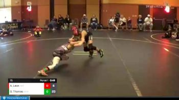 75 lbs Round 1 (3 Team) - Owen Thomas, The Untouchables Purple vs Alex Leon, RIOT ROOM