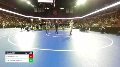 150 lbs Round Of 64 - Sergio Porras, Granite Hills vs Nick Hernandez, Highland (CS)