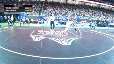 D1-144 lbs 1st Place Match - Deacon Morgan, Rochester Adams vs Nate Carter, Clarkston