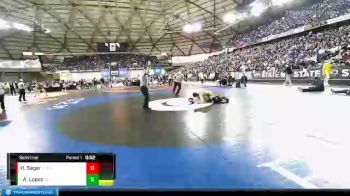 2A 152 lbs Semifinal - Alonzo Lopez, Selah vs Hudson Sager, Ephrata