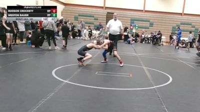 80 lbs Cons. Semi - Hudson Crockett, North Delaware Wrestling vs Weston Bauer, MD Maniacs