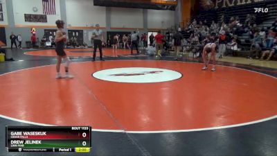 120 lbs Semifinal - Gabe Waseskuk, Cedar Falls vs Drew Jelinek, Linn-Mar