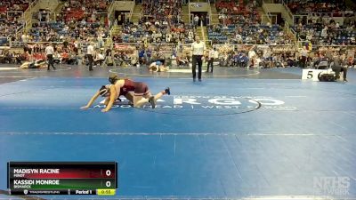 124 lbs Cons. Round 3 - Madisyn Racine, Minot vs Kassidi Monroe, Bismarck