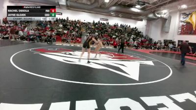120 lbs Champ. Round 1 - Rachel Ossola, Prairie View vs Jayne Glojek, Coronado