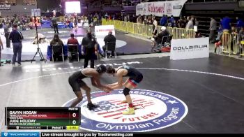 145 lbs Cons. Round 4 - Jude Holiday, Rough House Wrestling vs Gavyn Hogan, Temecula Valley High School Wrestling