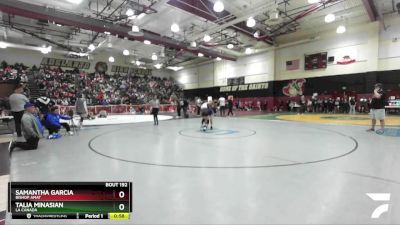 105 lbs Cons. Round 1 - Talia Minasian, La Canada vs Samantha Garcia, Bishop Amat