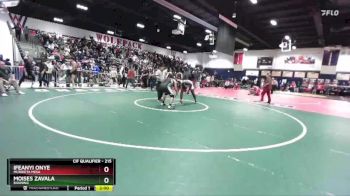 215 lbs Champ. Round 1 - Ifeanyi Onye, Murrieta Mesa vs Moises Zavala, Banning