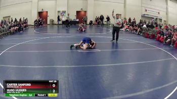 90 lbs Round 1 (6 Team) - Hugo Hughes, Iowa USA Blue vs Carter Sanford, Indiana Blue