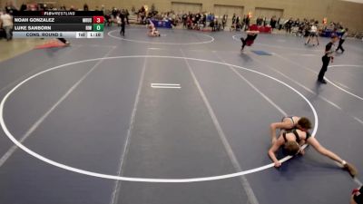 16U - 138 lbs Cons. Round 5 - Noah Gonzalez, Maple River/ United South Central vs Luke Sanborn, Rosemount Irish Wrestling