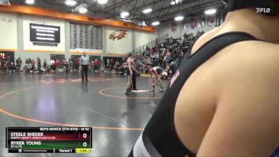 N-10 lbs Semifinal - Steele Shedek, North Liberty Wrestling Club vs Ryker Young, DC Elite