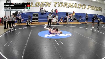 117-122 lbs Round 5 - Austin Smith, Mt.Pleasant vs Shay Fitz, SHWA