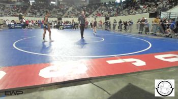 84 lbs Semifinal - Presley Williams, Sperry HS Girls vs ZaNique Miller, Cowboy Wrestling Club