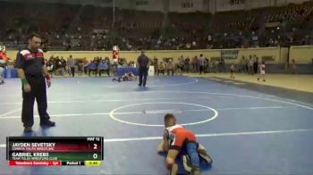 55 lbs Cons. Round 4 - Gabriel Krebs, Team Tulsa Wrestling Club vs Jayden Sevetsky, Coweta Youth Wrestling