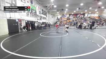 126 lbs Cons. Semi - Tristan Gonzalez, Savanna vs Ezra Archuleta, Lutheran/Orange