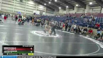 84 lbs Placement (16 Team) - Jaxten Bowler, Utah Gold vs BREIDYN RALLS, West Coast Riders