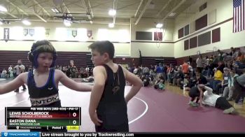 PW-17 lbs 5th Place Match - Lewis Scholberock, Western Dubuque Little Bobcats vs Easton Dana, Denver Wrestling Club