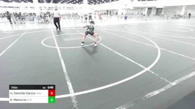 70 lbs Consolation - Hisys Sanchez Garcia Jr, Grindhouse WC vs Kingston Mercurio, Peterson Grapplers