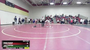 157 lbs Champ. Round 2 - Jake Pontier, INDIANOLA vs Vince Dugan, ST THOMAS AQUINAS