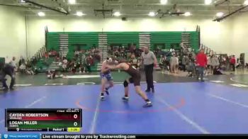 160 lbs Cons. Round 2 - Logan Miller, Dubois vs Cayden Robertson, Worland