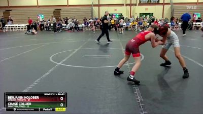 88-92 lbs Cons. Semi - Benjamin Holober, Virginia Patriots vs Chase Collier, SMWC Wolfpack