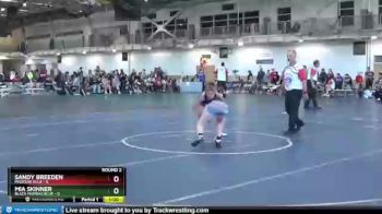 90 lbs Round 2 (4 Team) - Sandy Breeden, Missouri Blue vs Mia Skinner, Black Mambas Blue