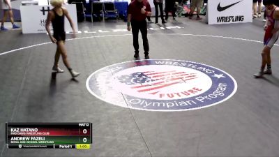 126 lbs Cons. Round 3 - Andrew Fazeli, Royal High School Wrestling vs Kaz Hatano, Mad Dawg Wrestling Club