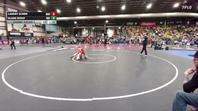 85 lbs Champ. Round 2 - Slade Stout, Stanley Wrestling Club vs Landry Elmer, Mobridge AAU Wrestling