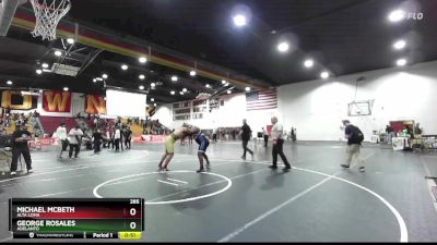 285 lbs Cons. Round 2 - Michael McBeth, Alta Loma vs George Rosales, Adelanto