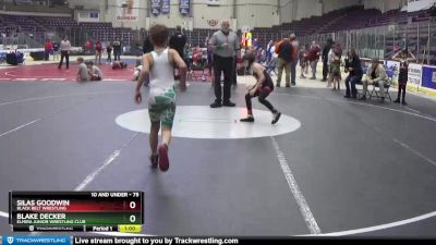 75 lbs Round 3 - Blake Decker, Elmira Junior Wrestling Club vs Silas Goodwin, Black Belt Wrestling