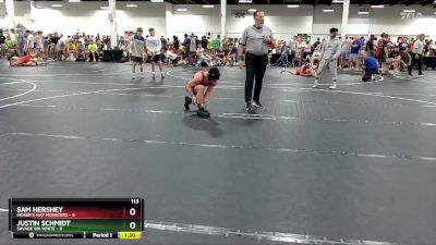 113 lbs Round 1 (4 Team) - Sam Hershey, Moser`s Mat Monsters vs Justin Schmidt, Savage WA White