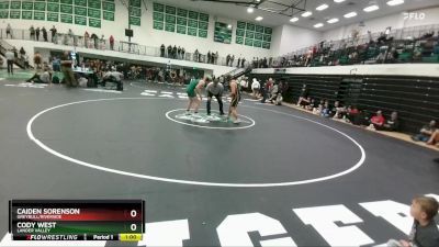 157 lbs Cons. Round 4 - Caiden Sorenson, Greybull/Riverside vs Cody West, Lander Valley