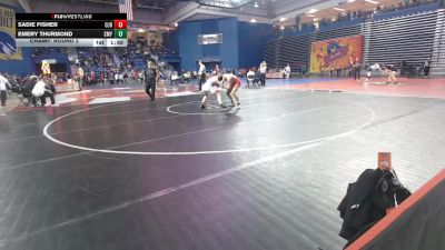 145 lbs Champ. Round 2 - Sadie Fisher, Owen J Roberts vs Emery Thurmond, Smyrna