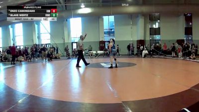 92 lbs Cons. Semi - Blake Wertz, Front Royal Wrestling Club vs Enzo Canonizado, Nova WC