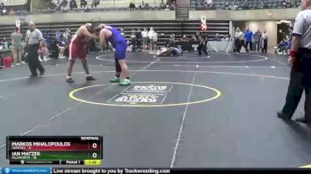 285 lbs Semifinals (8 Team) - Ian Matzek, Ellsworth vs Markos Mihalopoulos, Huntley