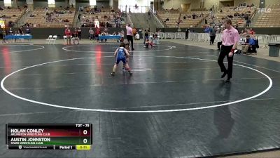 75 lbs 1st Place Match - Austin Johnston, Stars Wrestling Club vs Nolan Conley, Arlington Wrestling Club