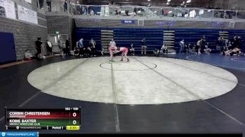 106 lbs 5th Place Match - Corbin Christensen, Independent vs Kobie Baxter, Grizzly Wrestling Club