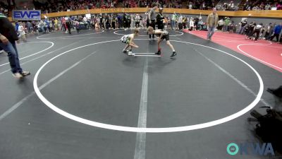 58 lbs Round Of 16 - Stryker Pruitt, Tecumseh Youth Wrestling vs Asher Hodge, Standfast